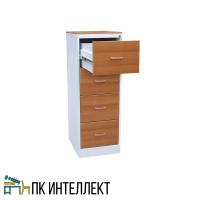 Шкаф картотечный 4 ящика (А4) с ручкой и фасад ЛДСП для библиотеки купить 