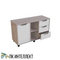 Тумба подкатная на 3 секции с ящиками для школы купить 
